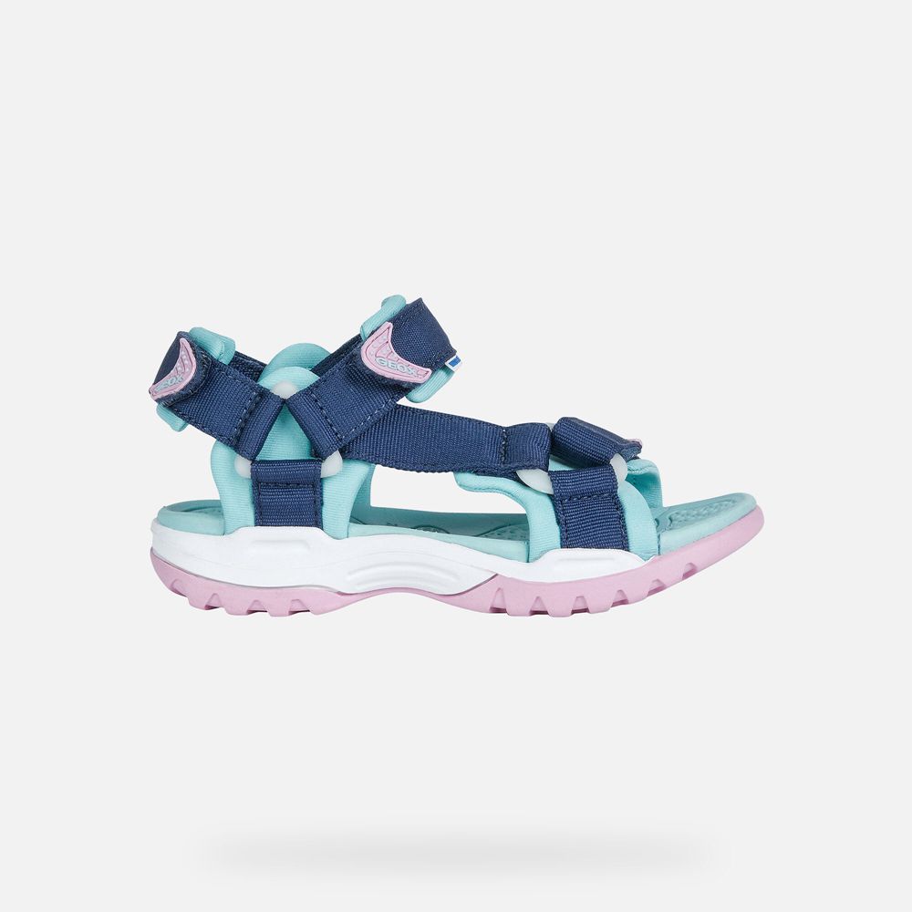 Geox Sandals Blue Borealis - Geox Girls Shoes - TSFUYA541